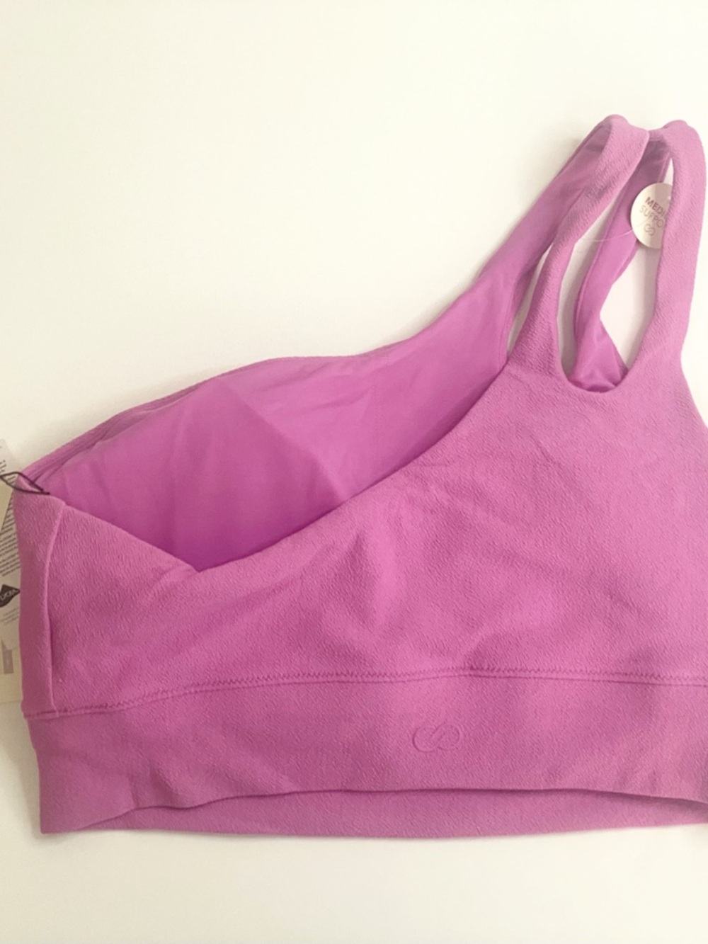 Calia Asymmetrical Bikini Top NWT Large Pink One Shoulder Swim Athleisure - Picture 2 of 7